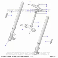 DIRECTION, FRONT FORKS