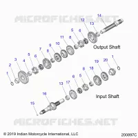 SYSTÃˆME DE TRANSMISSION, INPUT/OUTPUT SHAFT ASM.