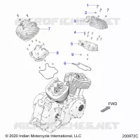 MOTEUR, ROCKER COVERS