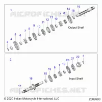 SYSTÃˆME DE TRANSMISSION, INPUT/OUTPUT SHAFT ASM.