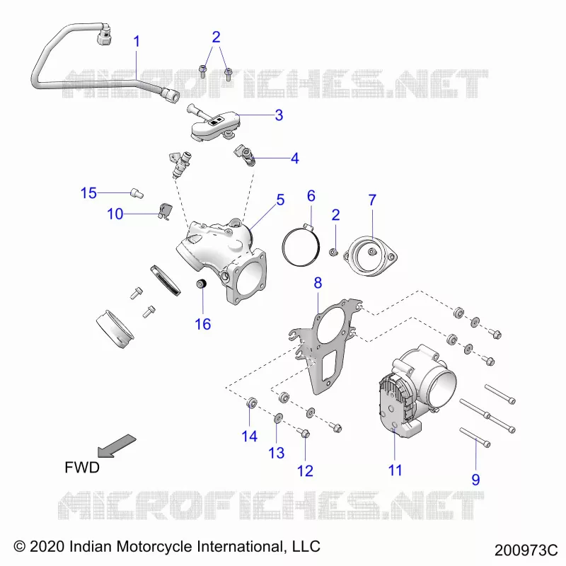 SYSTÃˆME D'ALIMENTATION, FUEL CLAM SHELL/THROTTLE BODY