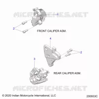BRAKES, ETRIERS DE FREIN AVANT AND REAR