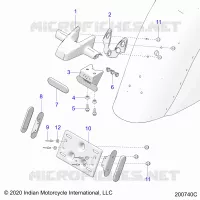 SUPPORT PLAQUE D'IMMATRICULATION/REAR LIGHT HOUSING