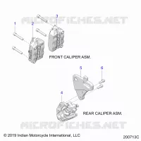 BRAKES, ETRIERS DE FREIN AVANT AND REAR