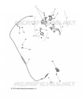 CONTROLS, LEVIER D'EMBRAYAGE AND CABLE