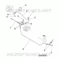 FREINS, FREIN LINE, REAR, ABS