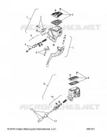 FREINS, MASTER CYL., FRONT AND REAR