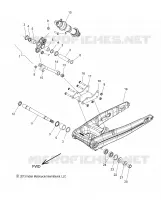SUSPENSION ARRIERE ASM., BRAS OSCILLANT AND AMORTISSEUR