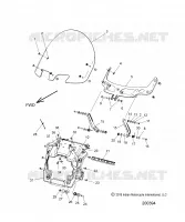 CARENAGES ASM, WINDSHIELD MOUNT
