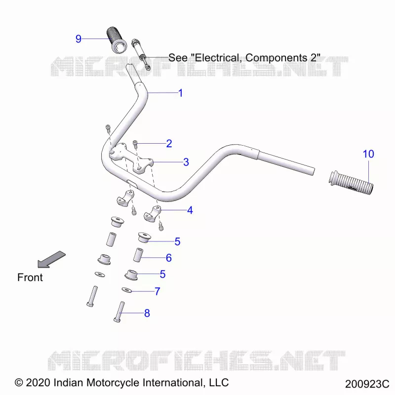 STEERING, FIXATION GUIDON AND GRIPS