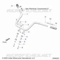 STEERING, FIXATION GUIDON AND GRIPS