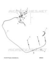 CONTROLS, LEVIER D'EMBRAYAGE ASM. AND CABLE