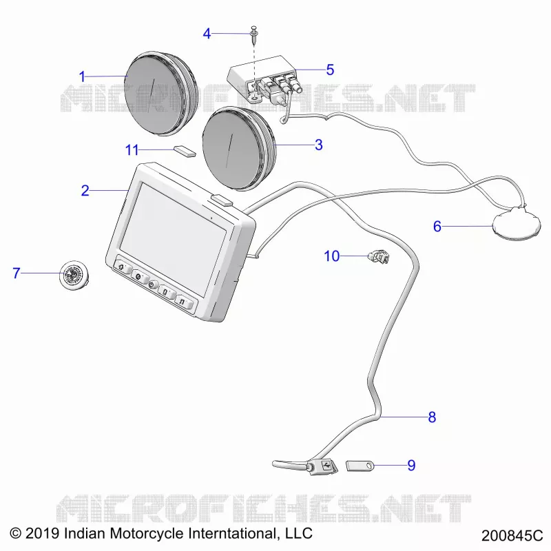 ELECTRICITE, INSTRUMENT CLUSTER