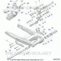 SUSPENSION ARRIERE ASM., SWING ARM AND SHOCK