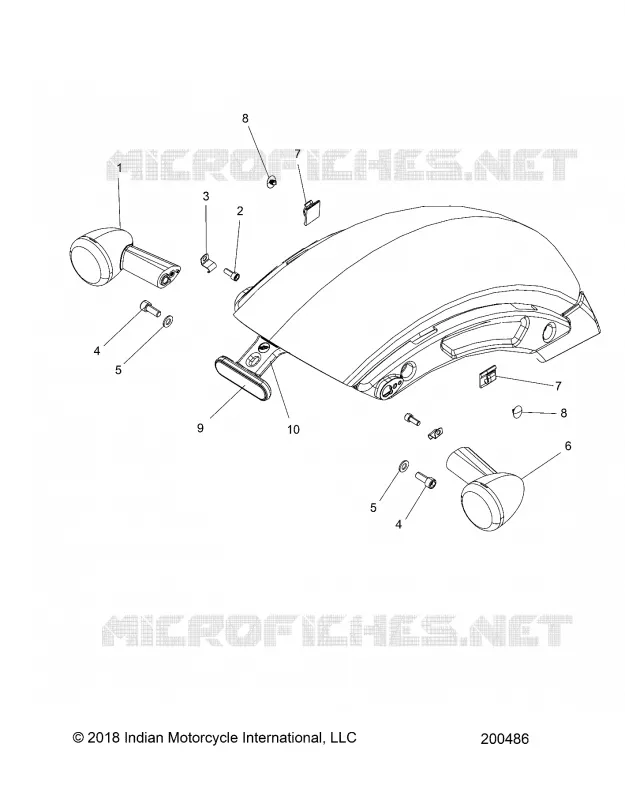 ELECTRICITE, REAR TURN SIGNALS AND REFLECTOR