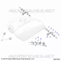 SYSTÃˆME D'ALIMENTATION, FUEL TANK MOUNTING