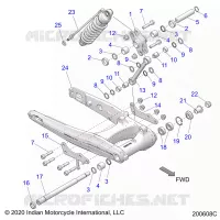 SUSPENSION ARRIERE ASM., SWING ARM AND SHOCK