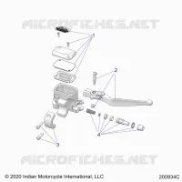 FREIN AVANT, LEVER AND MASTER CYLINDER