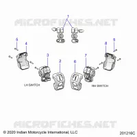 ELECTRICITE, SWITCH CONTROLS, LH/RH