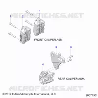BRAKES, ETRIERS DE FREIN AVANT AND REAR