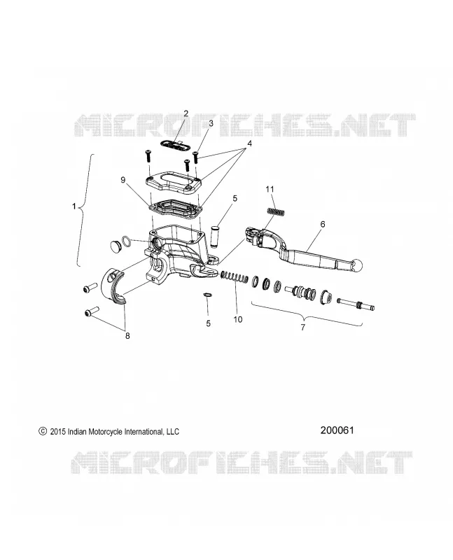 BRAKES, FRONT, LEVER AND MAITRE CYLINDRE