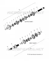 SYSTÃˆME DE TRANSMISSION, INPUT/OUTPUT SHAFT ASM.