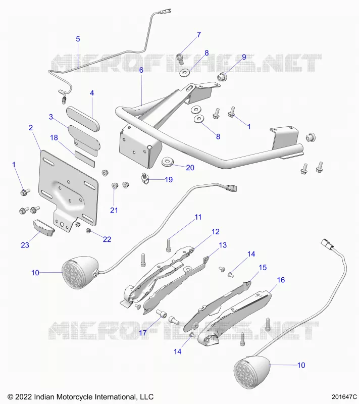 ELECTRICITE, REAR LIGHTING AND TURN SIGNALS (PACIFIC MODELS ONLY)
