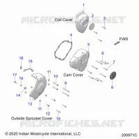 COUVERLCES MOTEUR DROITS