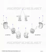 ELECTRICITE, SWITCH CONTROLS, LH/RH