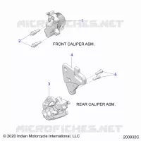 BRAKES, ETRIERS DE FREIN AVANT AND REAR
