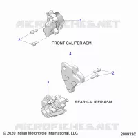BRAKES, ETRIERS DE FREIN AVANT AND REAR