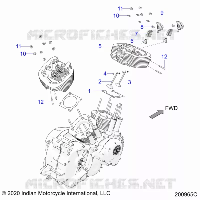 ENGINE, CULASSE ASM.