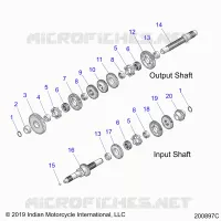 SYSTÃˆME DE TRANSMISSION, INPUT/OUTPUT SHAFT ASM.