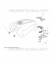SYSTÃˆME D'ALIMENTATION, FUEL TANK MOUNTING