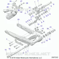 SUSPENSION ARRIERE ASM., SWING ARM AND SHOCK