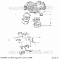 ENGINE, CORPS DE PAPILON AND FUEL RAIL