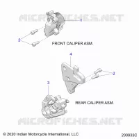 BRAKES, ETRIERS DE FREIN AVANT AND REAR