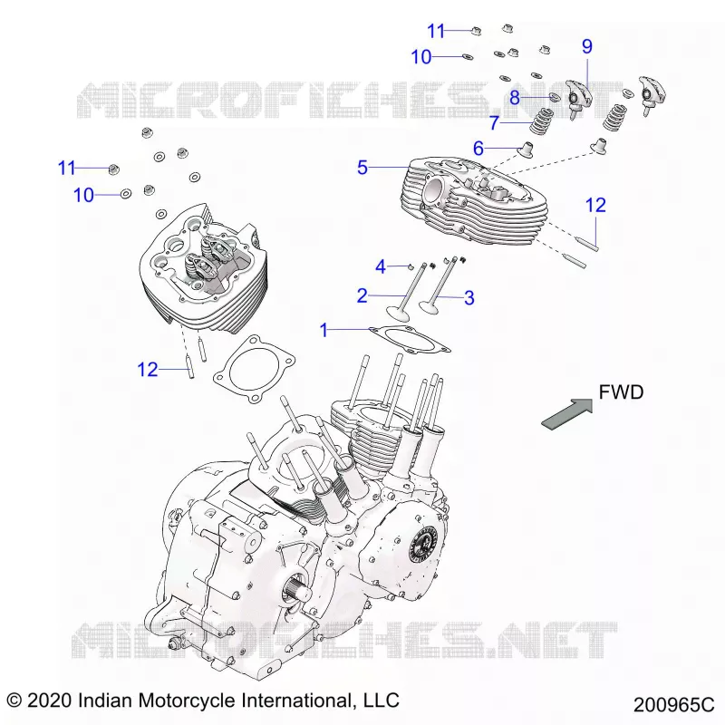 ENGINE, CULASSE ASM.