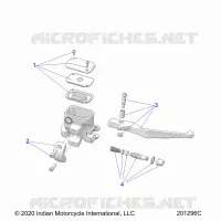 FREIN AVANT, LEVER AND MASTER CYLINDER