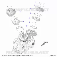 MOTEUR, ROCKER COVERS