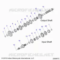 SYSTÃˆME DE TRANSMISSION, INPUT/OUTPUT SHAFT ASM.