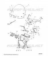 CARENAGES ASM, WINDSHIELD MOUNT