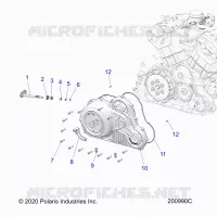 MOTEUR, COVER ASM., PRIMARY DRIVE