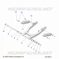 SUSPENSION ARRIERE ASM., SWING ARM AND SHOCKS