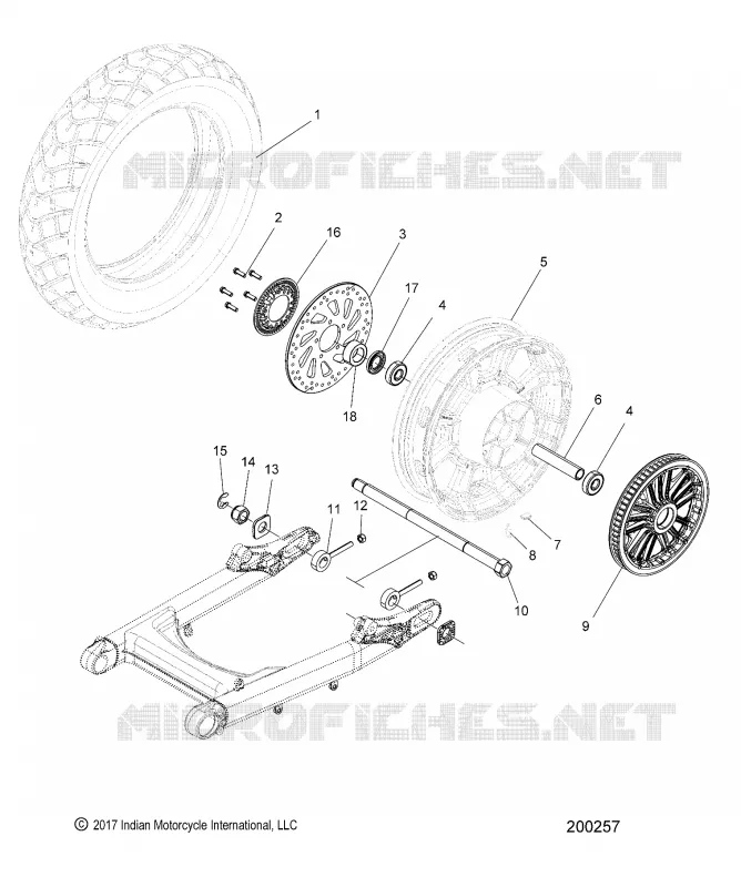 WHEEL, REAR