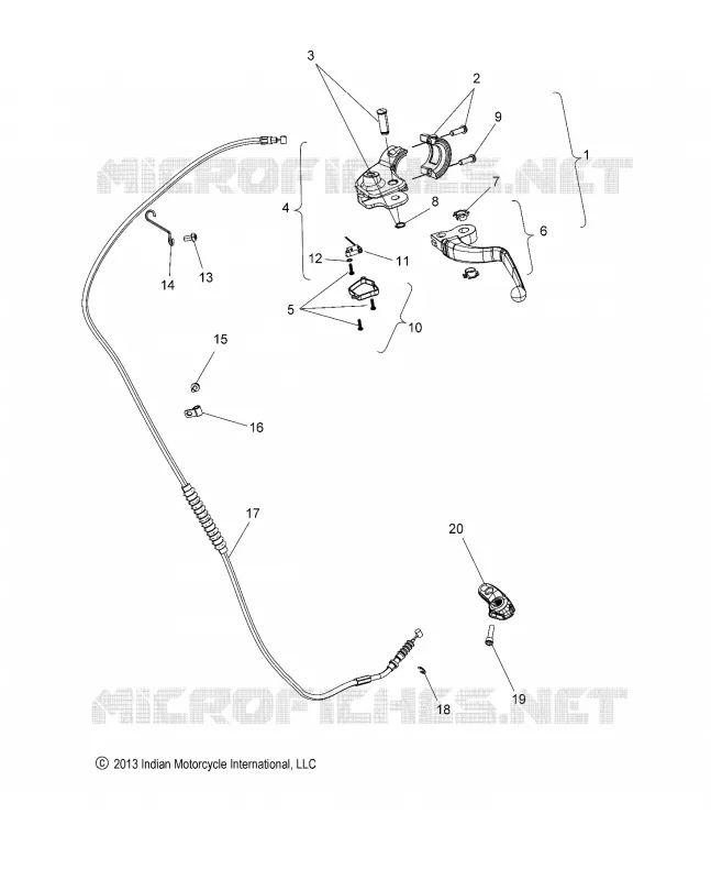 CONTROLS, LEVIER D'EMBRAYAGE AND CABLE