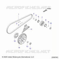 SYSTÃˆME DE TRANSMISSION, DRIVE SPROCKET, BELT AND GUARD