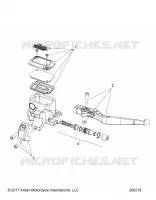 FREIN AVANT, LEVER AND MASTER CYLINDER