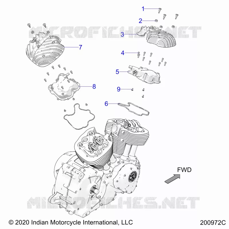 MOTEUR, ROCKER COVERS