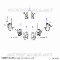 ELECTRICITE, SWITCH CONTROLS, LH/RH